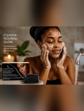 African Black Soap BUNDLE   12 BAR SOAP